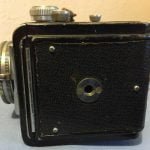 First model tripod socket on bottom of camera.