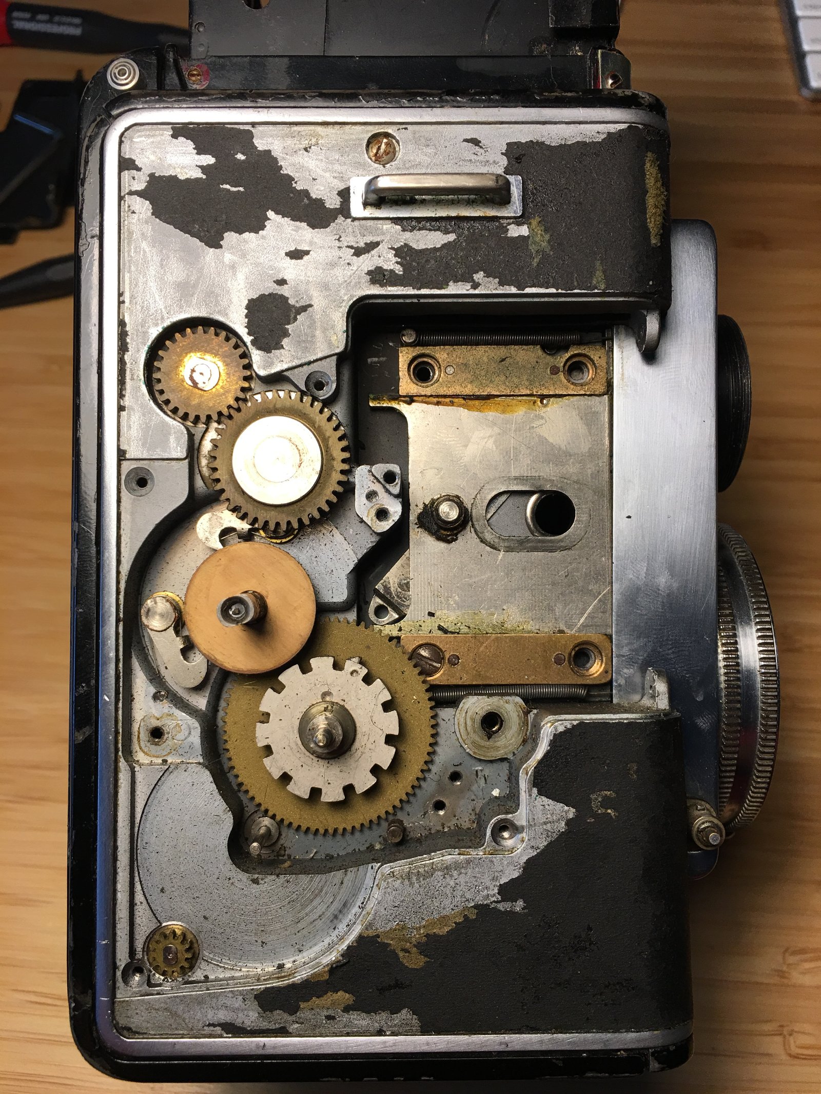 Right side of the Ansco Reflex.